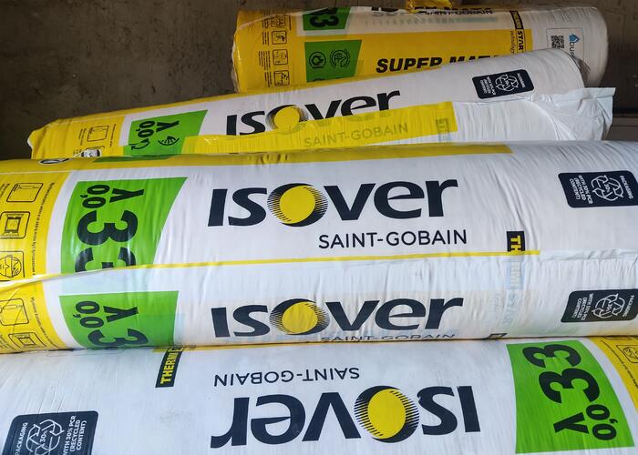 Grajewo ogłoszenia: Sprzedam wełnę mineralną szklaną ISOVER Super Mata 033 o...